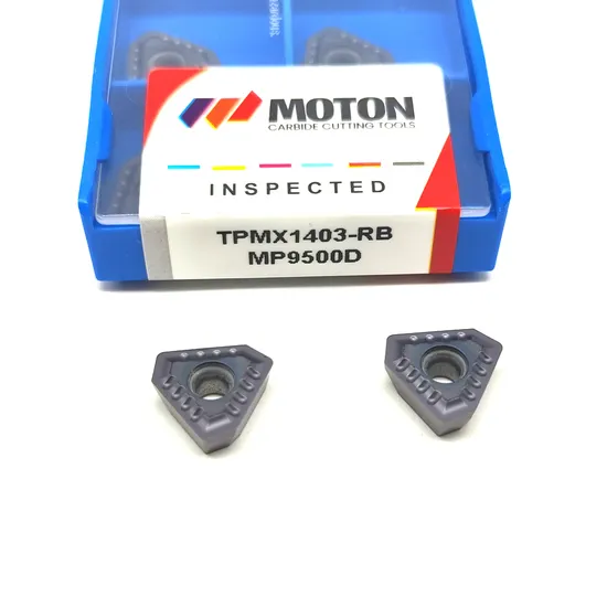 High Quality Sintered Gun Drill Insert for Steel Tpmx1704 Deep Hole Carbide Insert for CNC Machining